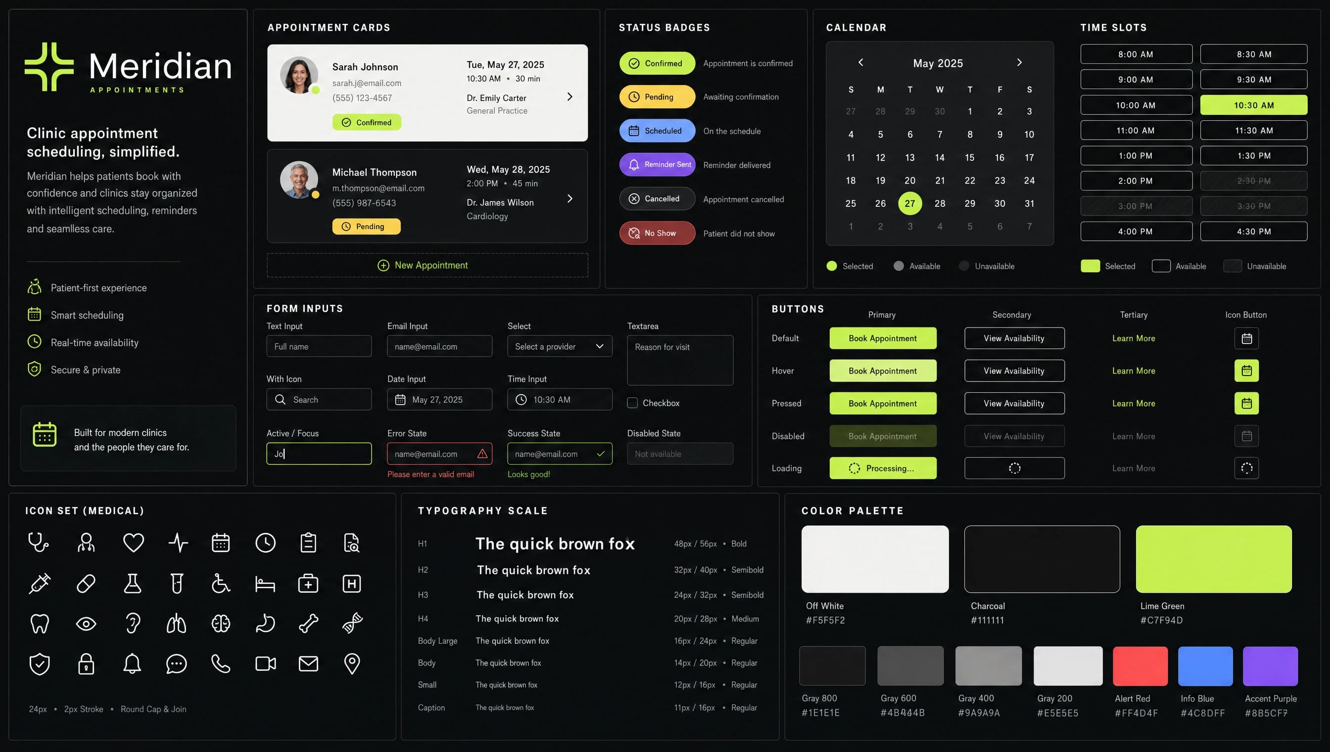 Meridian — Kit de UI