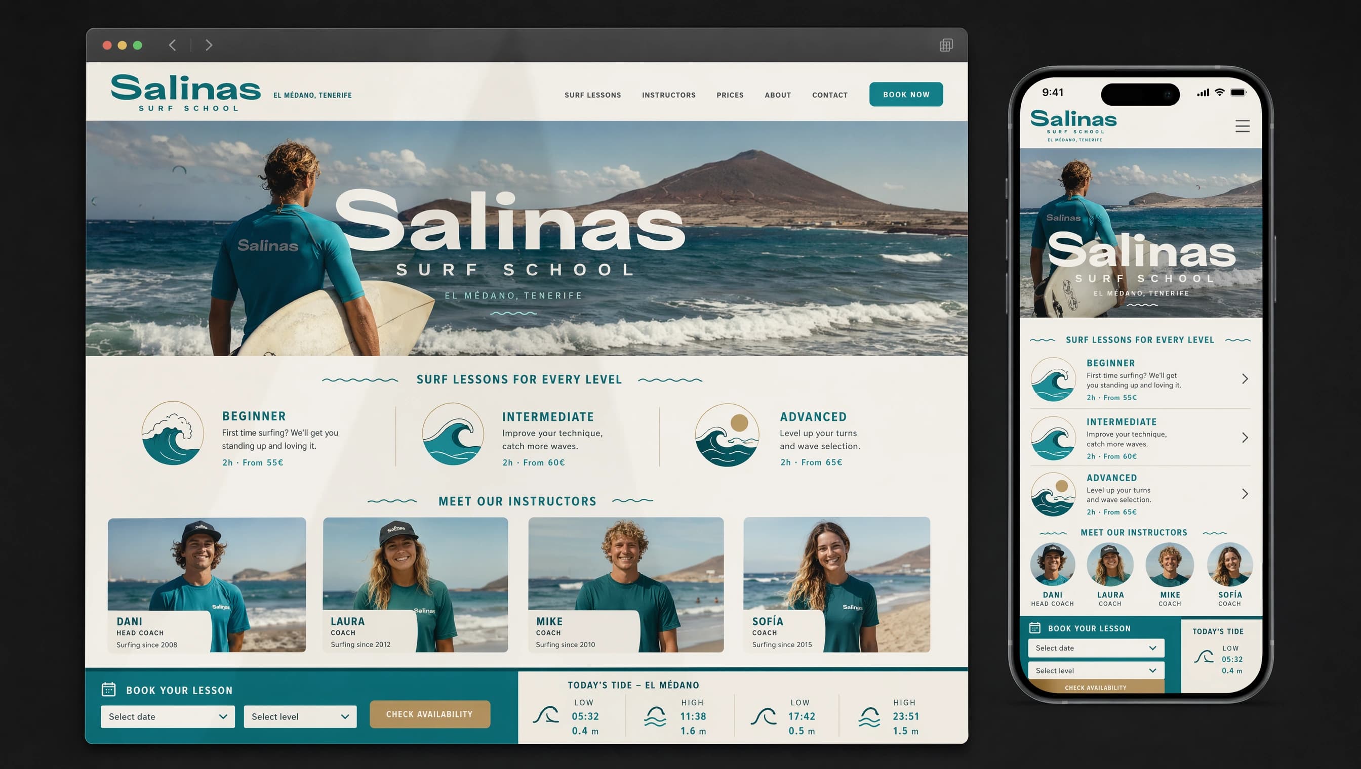 Salinas — Sitio web