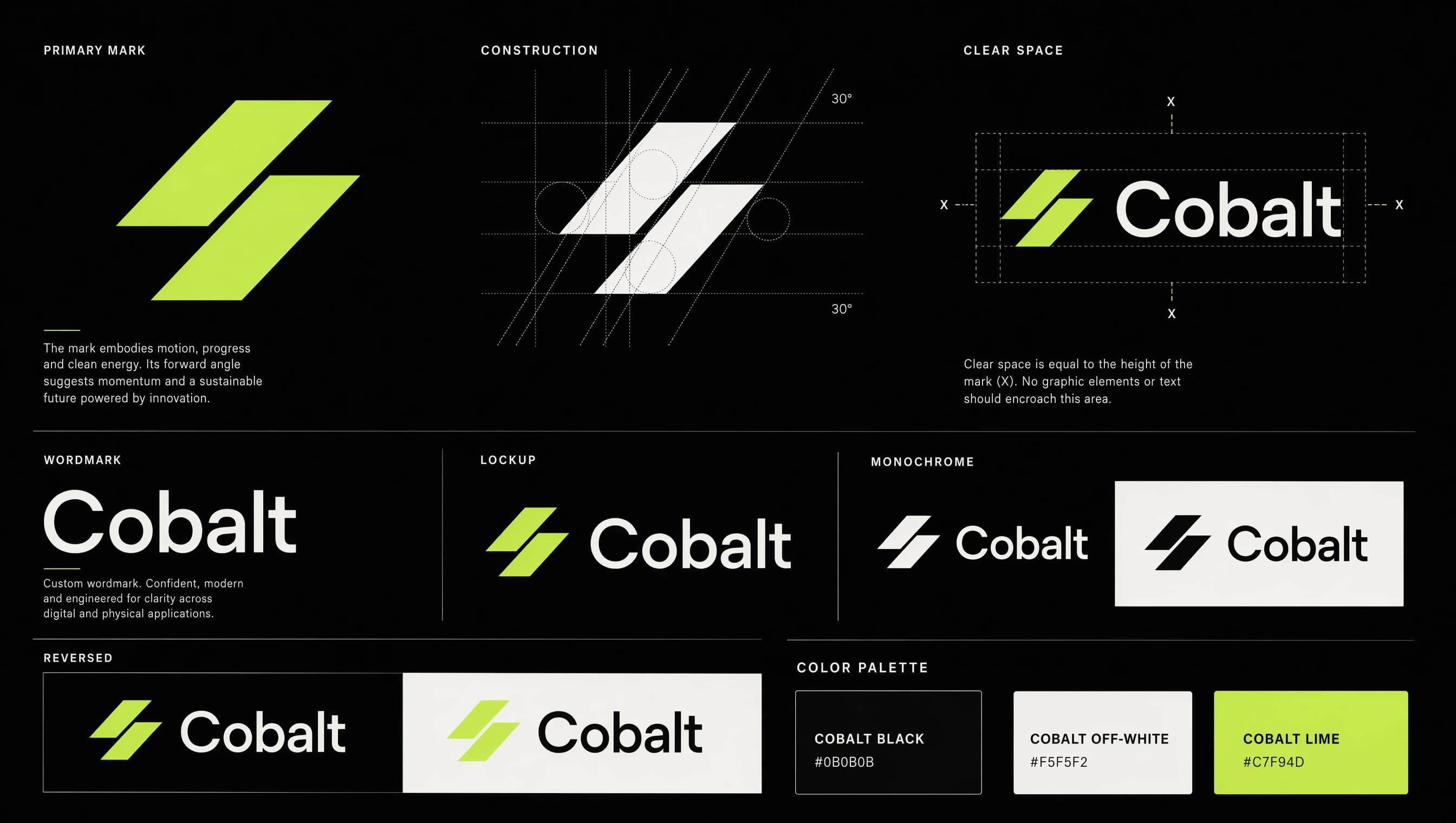Cobalt — Sistema de logotipo